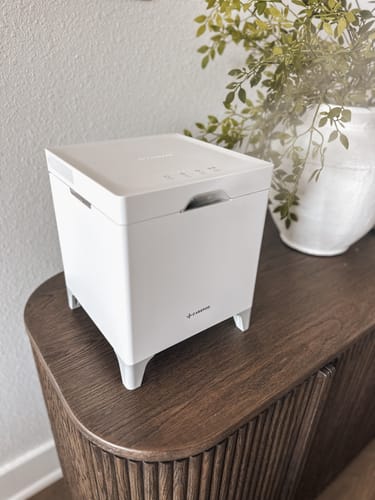 Customer photo review of Carepod Cube Plus X50V - Sanitizing Warm + Cool Mist Stainless Steel Humidifier