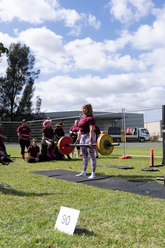 Customer photo review of Weight Lifting Belt - Peach