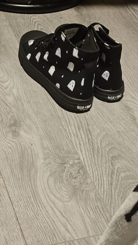 Customer photo review of Nightfall High Tops - Classic Premium Canvas Shoes with Comfortable and Durable Soles