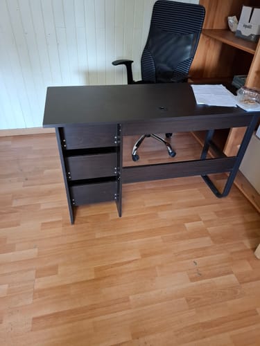 Customer photo review of Escritorio Moderno 120x50cm Hierro y MDF Diseño Elegante