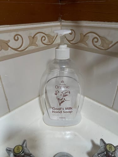 Customer photo review of Natural Goat Hand Soap, 750ml