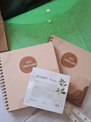 Customer photo review of Yıllık Kaza İbadetlerim Defteri