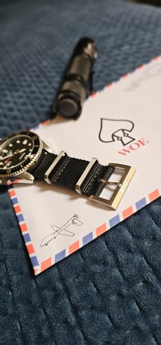 Customer photo review of Five Eye Nylon Watch Strap - Solid