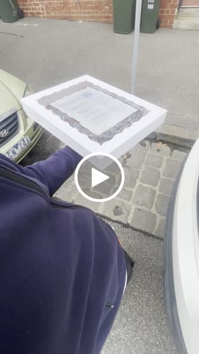 Customer video review of A4 Rectangle Custom Edible Icing Image