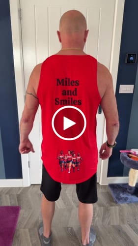 Customer video review of Men's technical vest top