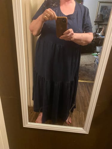 Customer photo review of Lucia Dress - Twilight Storm