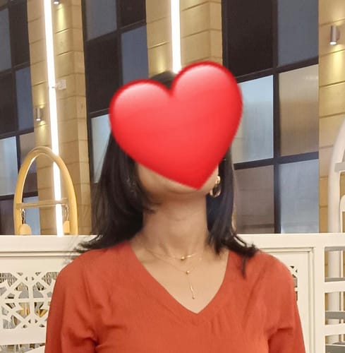 Customer photo review of Drop Bead Necklace