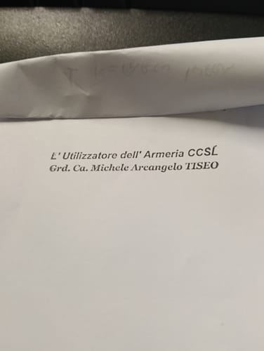 Customer photo review of Timbro manuale in legno 60x10 mm. max 2 righe