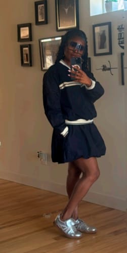 Customer photo review of Mini A-Line Skirts