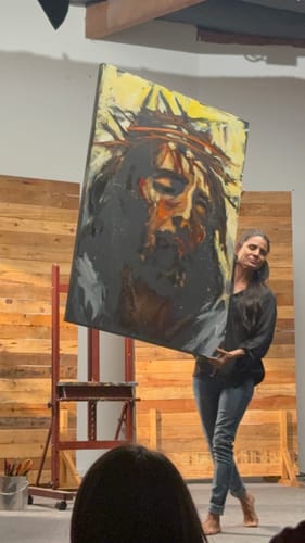 Customer photo review of Saturday, March 29th - Worship Event - Live Painting with Vanessa Horabuena