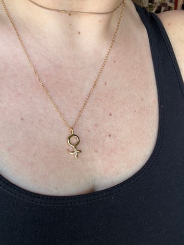 Customer photo review of Divine Feminine Necklace