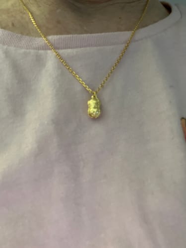 Customer photo review of We Are Besties 1-5 Birthstone Peanut Necklace
