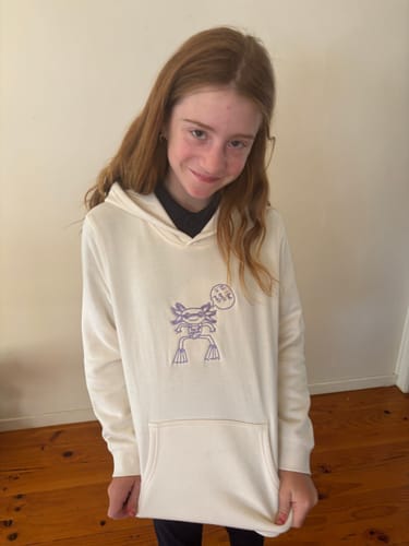 Customer photo review of Custom Mini/Teen Hoodie