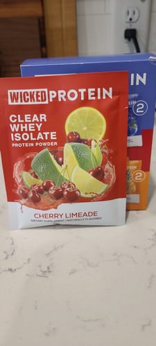 Customer photo review of WICKED Protein Powder Sampler Bundle Deal (PRE ORDER)