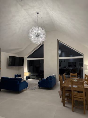 Customer photo review of 20-Light Oversized Large Luxury Sputnik Firework Chandelier