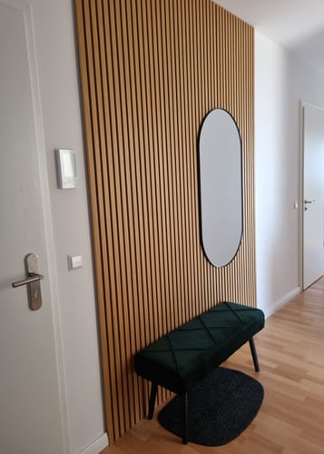 Customer photo review of Akustikpaneele Rustikale Eiche - 300 cm x 60 cm