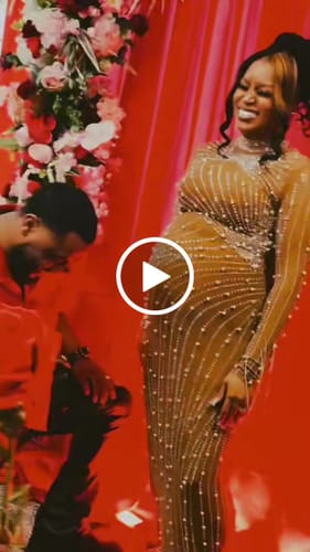 Customer video review of Emiliana Rhinestone Pearl Maxi Dress - Brown