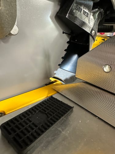 Customer photo review of Dewalt DW715/716 12" Non-Sliding Miter Saw Dust Collection