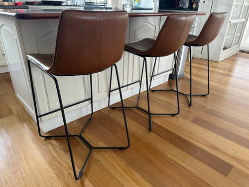Customer photo review of Black Clip-on Felt Sled Chair Glide - 10-13mm | Floor Protection