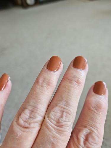 Customer photo review of Semicured UV gel nail sticker kit N070