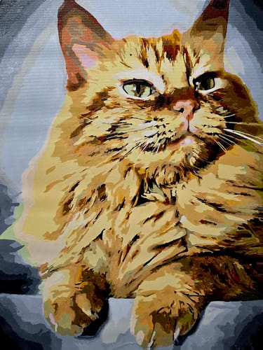 Customer photo review of Custom Paint By Numbers Kit