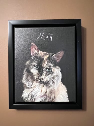 Customer photo review of Pet Art Canvas Wrap