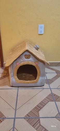 Customer photo review of Foldable Pet House Removable Washable Cat House Puppy Cave Sofa Pet Bed House for Extra Small Dogs and Small and Medium Cats