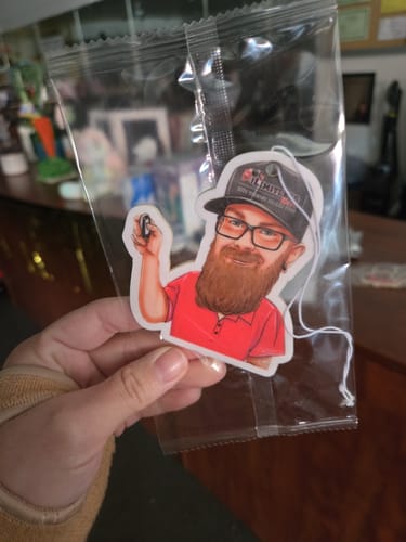 Customer photo review of Custom Shape Air Freshener - NWZ