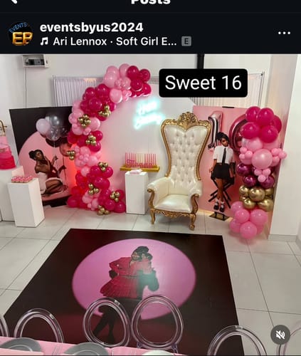 Customer photo review of Custom Floor Decals for Birthday&Baby Shower&Wedding Party Decorations