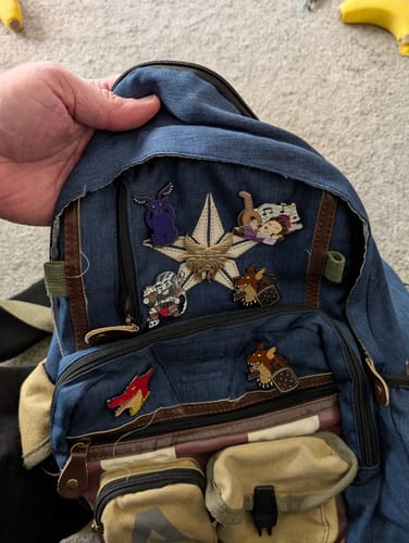 Customer photo review of Dungeons & Dragons 50th Anniversary Mystery Pin Badge