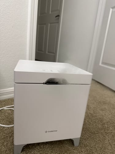 Customer photo review of Carepod Cube Plus X50V - Sanitizing Warm + Cool Mist Stainless Steel Humidifier