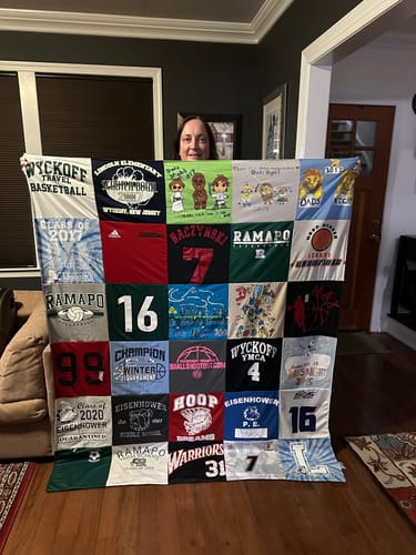 Customer photo review of Premium T Shirt Quilt
