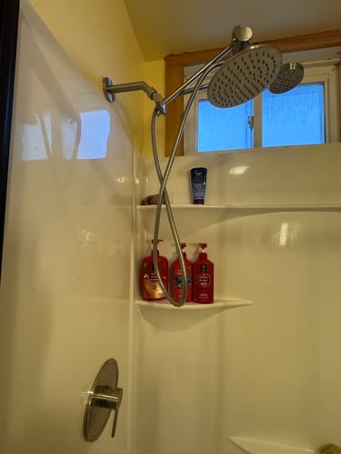 Customer photo review of 1-Spray Dual Shower Head Set