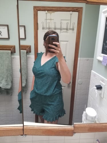Customer photo review of ginger swim romper