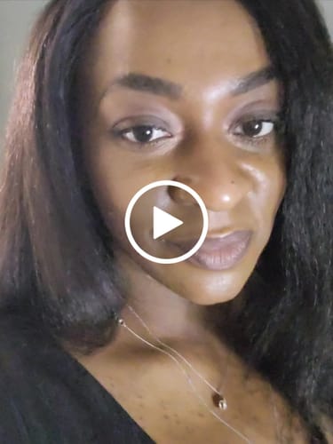 Customer video review of CurlyMe Pre-cut 9x6 Lace M-cap Wear Go Glueless Mini Knots Kinky Straight Hair HD Lace Front Wig Pre-plucked