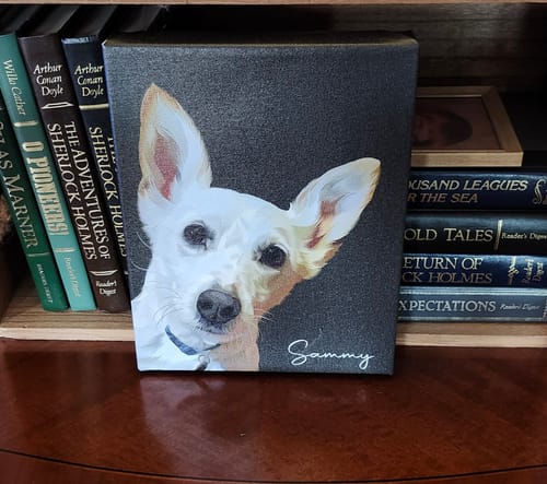Customer photo review of Pet Art Canvas Wrap