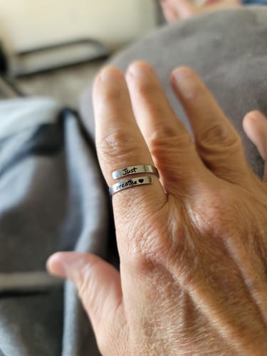 Customer photo review of Just Breathe Ring