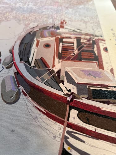 Customer photo review of Custom Paint By Numbers Kit