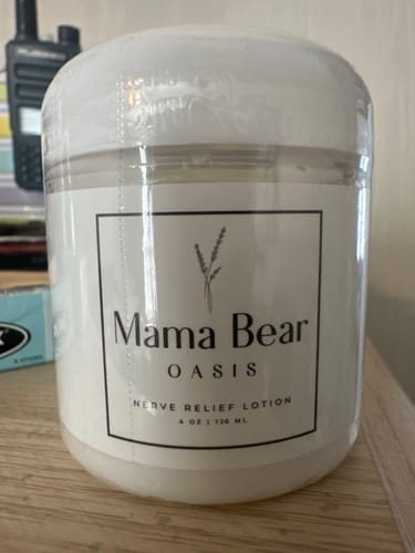 Customer photo review of Mama Bear Nerve Relief Lotion