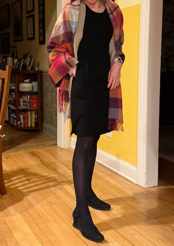 Customer photo review of Harlowe Ribbed Dress - Black