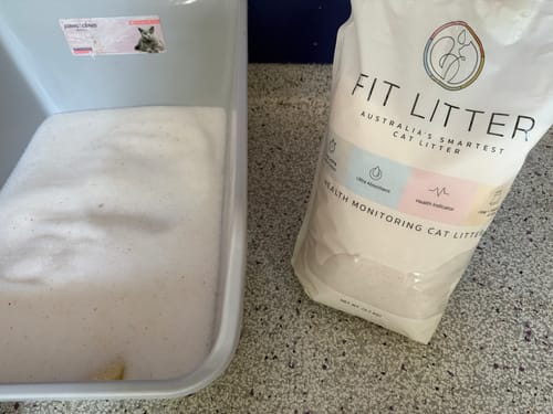 Customer photo review of 3 month supply - 6 Cats