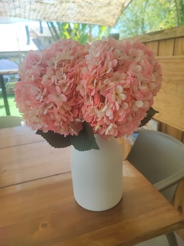 Dubedout V. review of Grote Zijden Hortensia (5 stengels) - Roze image 1 out of 1