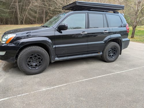 Customer photo review of 2003-2009 Lexus GX470 4-Wheel Air Suspension Conversion/Delete Kit with Front Camber Bolts (TE14FCK)