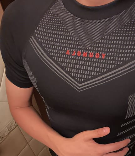 Customer photo review of SUPERHERO COMPRESSION TEES #465