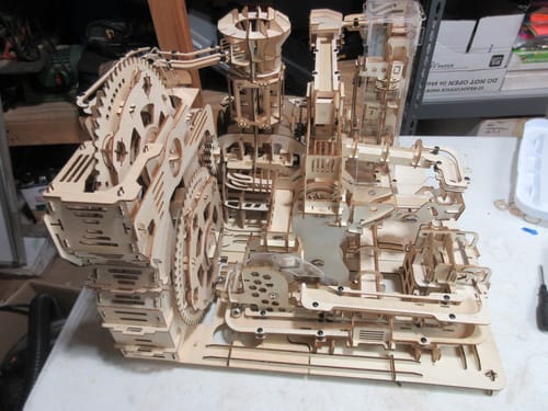 Customer photo review of Mechanical Air Island Marble Run MAX Version