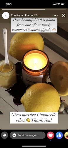 Customer photo review of Limoncello