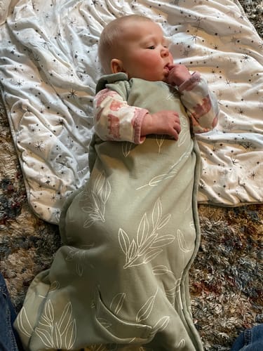 Customer photo review of Imperfect 4 Season® Ultimate Baby Sleep Bag, Merino Wool & Organic Cotton, 2 Months - 2 Years, Sage