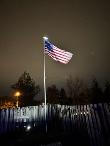 Customer photo review of Ultra Heavy Duty American Flag - 2-ply Polyester - Made In USA