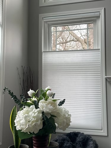 Customer photo review of SmartWings Motorized Light Filtering Levitate Cellular Shades Nowa