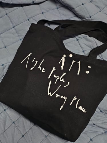 Customer photo review of BTS RM - RIGHT PEOPLE, WRONG PLACE OFFICIAL MD CROSS BAG